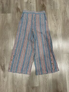 Madewell Striped Wide-Leg pants